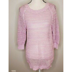 Nouveaux Lilac Crochet Large Top